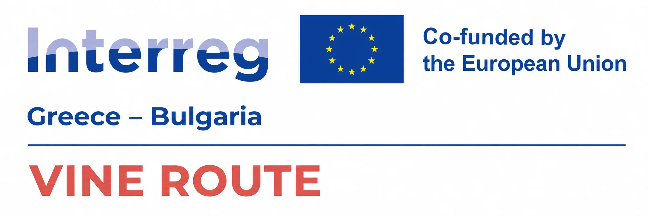 Официална визуална идентичност на VINE_ROUTE и Interreg Greece-Bulgaria